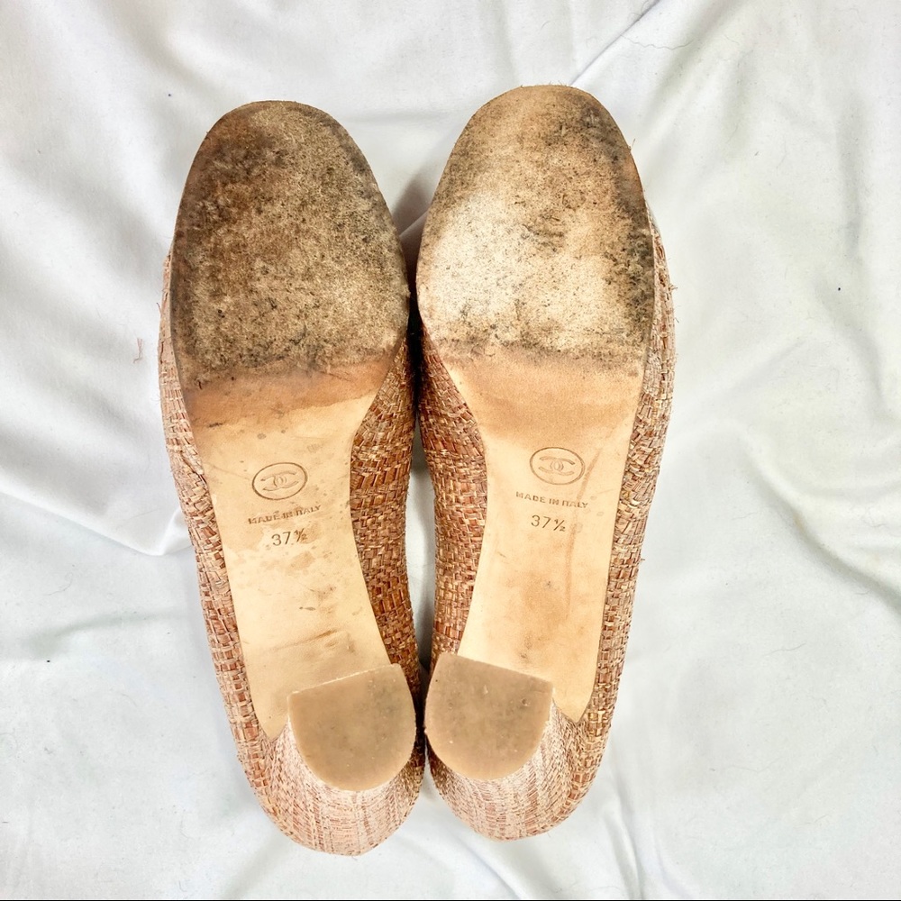⚡️⚡️ HOST PICK ⚡️⚡️Chanel raffia pumps size 37.5 - Picture 11 of 11